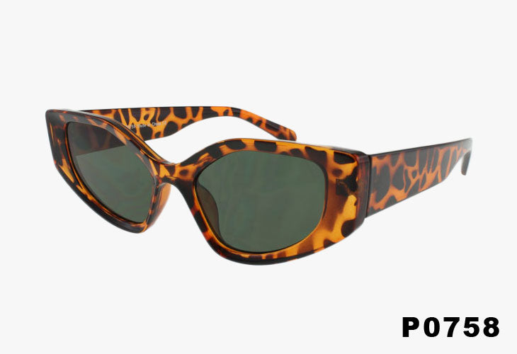 tortoise Wholesale Square Fashion Cat Eye Sunglasses