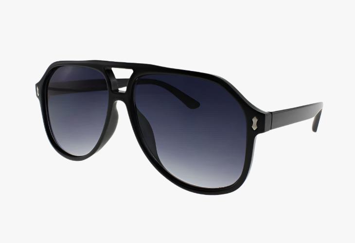 black gradient Wholesale Square Aviator Pilot Sunglasses