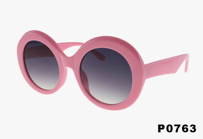 pink Wholesale Oversized Fashion Round Sunglasses