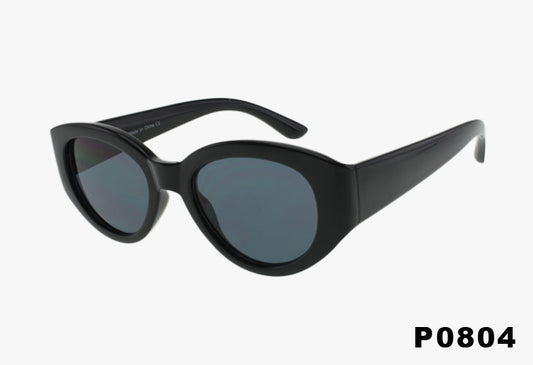 black Wholesale Medium Rounded Fashion Sunglasses