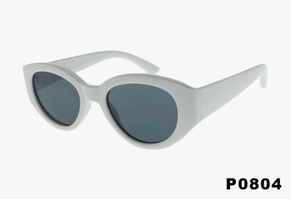 white Wholesale Medium Rounded Fashion Sunglasses