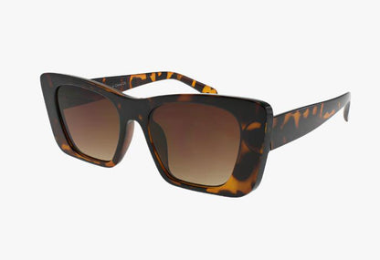 brown Wholesale Square Butterfly Shaped Sunglasses