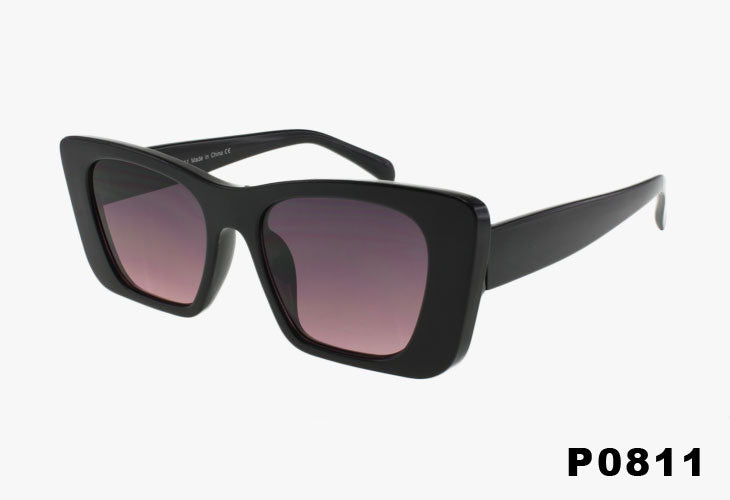 black purple Wholesale Square Butterfly Shaped Sunglasses