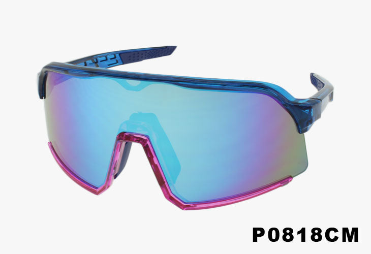 red Fashion Wholesale Sport Shield Sunglasses