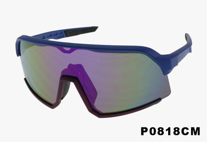 black Fashion Wholesale Sport Shield Sunglasses