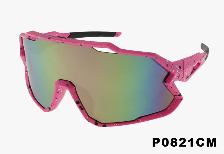 pink Wholesale Sport Shield Style Fashion Sunglasses