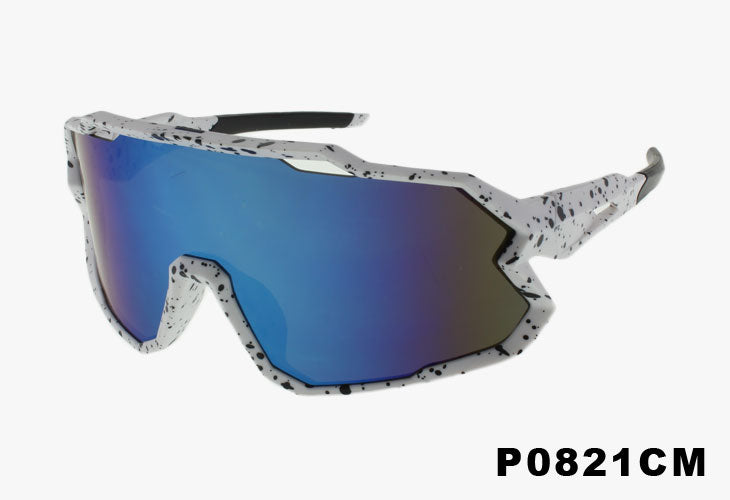 white Wholesale Sport Shield Style Fashion Sunglasses