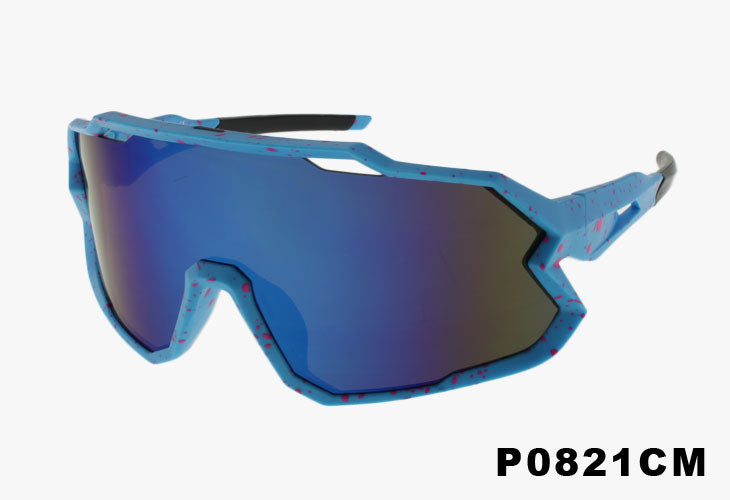 blue Wholesale Sport Shield Style Fashion Sunglasses