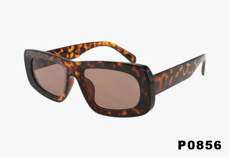 tortoise Fashion Rounded Square Style Sunglasses