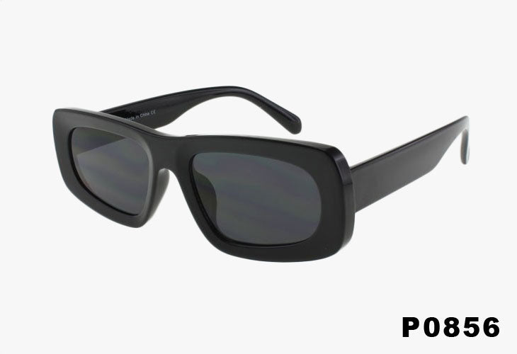 black Fashion Rounded Square Style Sunglasses