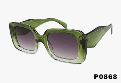 P0868 - Wholesale Fashion Square Geometric Sunglasses