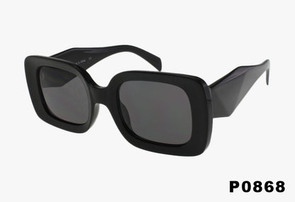 P0868 - Wholesale Fashion Square Geometric Sunglasses