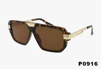 tortoise Wholesale Fashion Retro Square Pilot Sunglasses