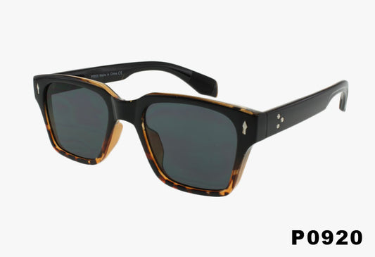 black tortoise Wholesale Fashion Squared With Star Detailing Sunglasses