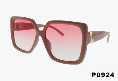 pink Wholesale Retro Square Pilot Style Sunglasses