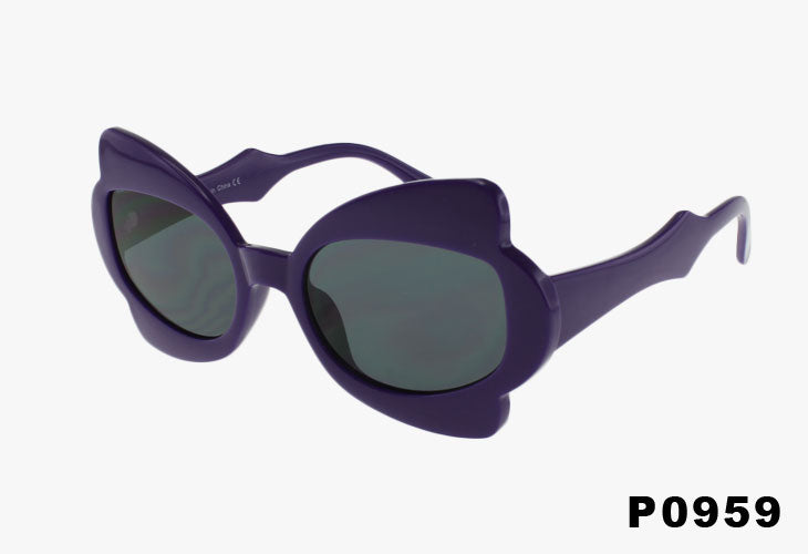 purple Wholesale Fashion Color Butterfly Style Sunglasses