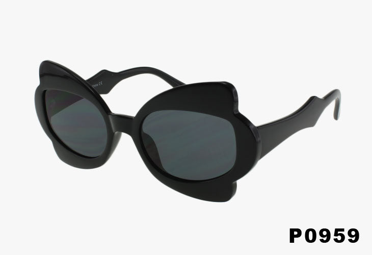 black Wholesale Fashion Color Butterfly Style Sunglasses