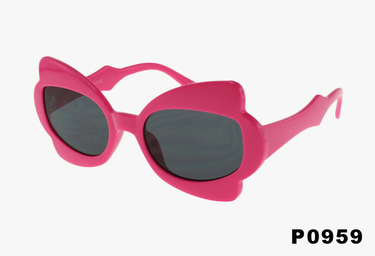 pink Wholesale Fashion Color Butterfly Style Sunglasses