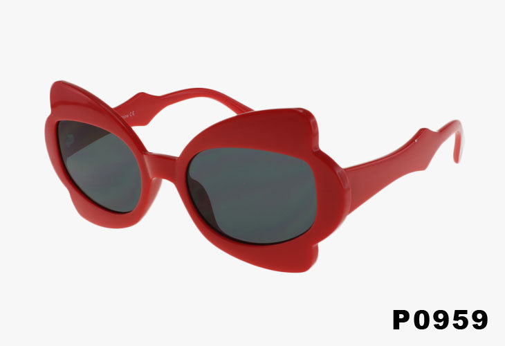 red Wholesale Fashion Color Butterfly Style Sunglasses