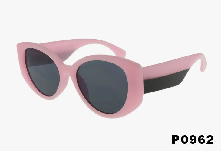 pink Oversized Rounded Cat Eye Fashion Wholesale Sunglasses