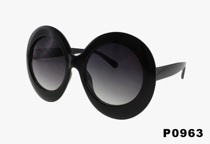 black gradient Wholesale Large Oversized Rounded Oval Sunglasses