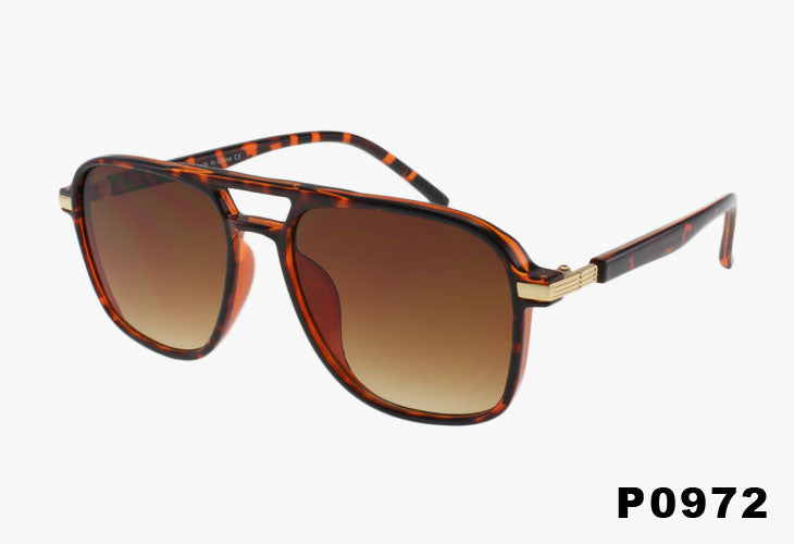 brown Classic Fashion Pilot Style Wholesale Sunglasses