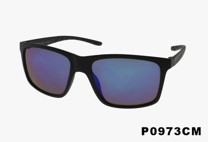 blue mirror Wholesale Square Sport Frame Sunglasses