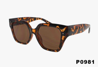 tortoise shell Wholesale Large Fashion Square Frame Sunglasses