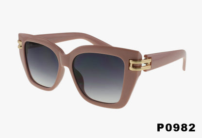 pastel pink Wholesale Fashion Square Cat Eye Sunglasses