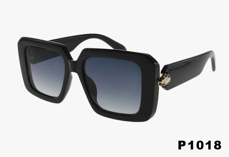 black Designer Luxury Square Frame Wholesale Sunglasses