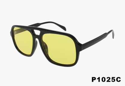 yellow Classic Large Aviator Pilot Wholesale Sunglasses