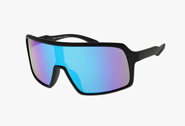 black frame Wholesale Fashion Sport Shield Sunglasses