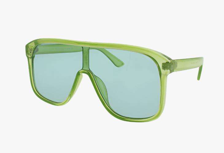 green Wholesale Fashion Sport Shield Sunglasses