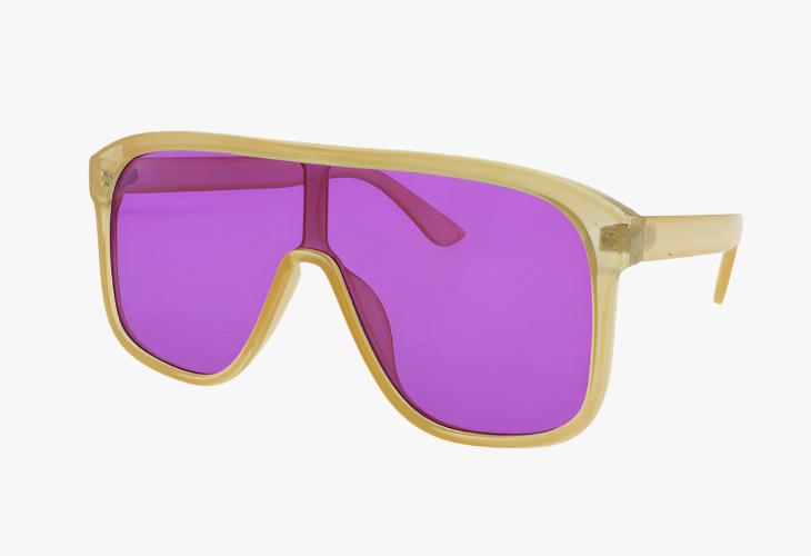 purple Wholesale Fashion Sport Shield Sunglasses