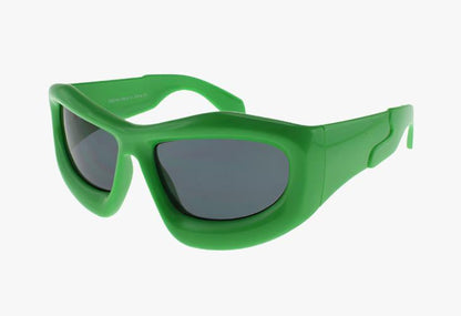 green Wholesale Fashion Inflated Bubble Style Sunglasses