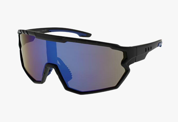 blue mirror Wholesale Fashion Sport Active Shield Sunglasses