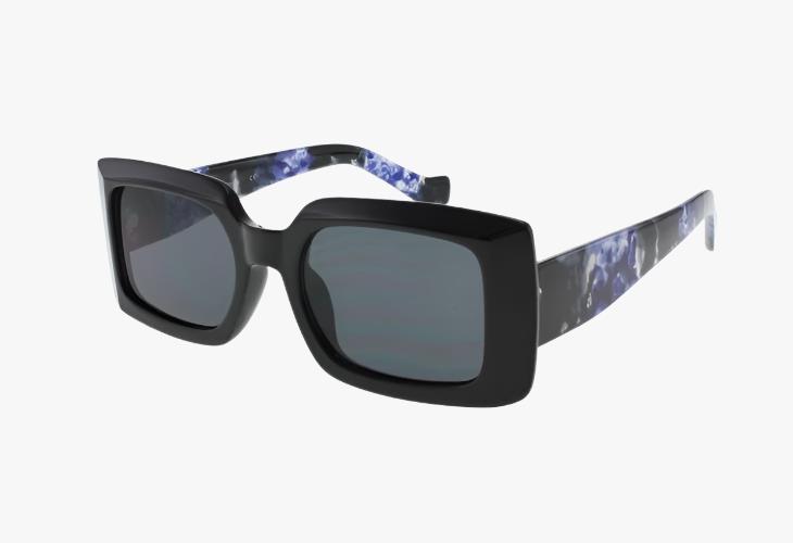 blue Wholesale Rectangular Trendy Opaque Sunglasses