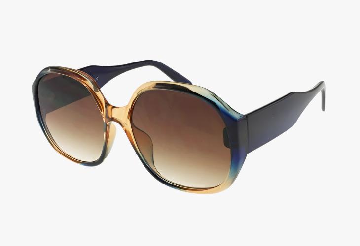 amber Classic Fashion Oval Ombre Style Sunglasses