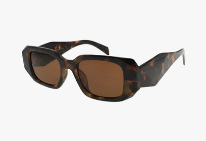 brown Wholesale Fashion Geometric Color Sunglasses