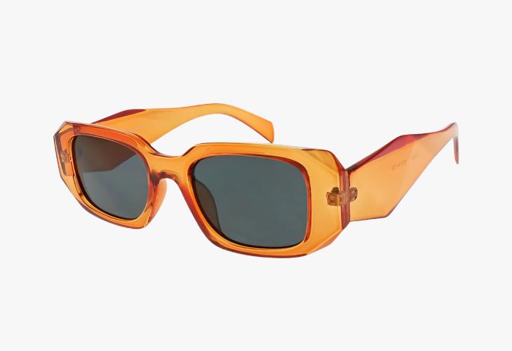 orange Wholesale Fashion Geometric Color Sunglasses