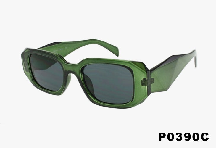 green Wholesale Fashion Geometric Color Sunglasses