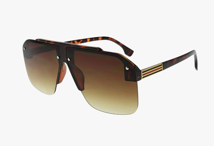 tortoise shell Wholesale Fashion Sport Enamel Pilot Sunglasses