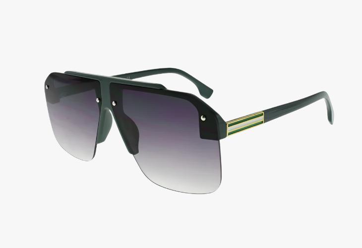 green Wholesale Fashion Sport Enamel Pilot Sunglasses