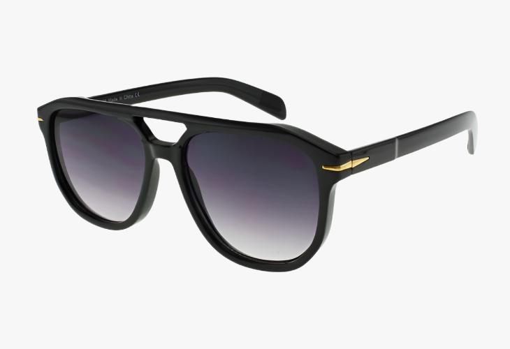 black gradient Classic Square Aviator Pilot Style Wholesale Sunglasses