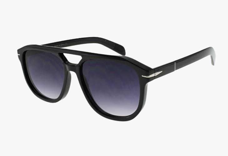 black Wholesale Classic Square Aviator Pilot Style Sunglasses