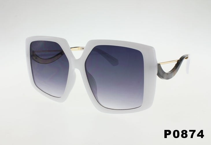 white Wholesale Fashion Oversized Butterfly Sunglasses