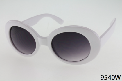 9540W - One Dozen - White Sunglasses